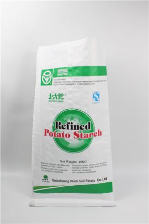 20 kg balenia Bag zemiakového škrobu Zelené balenie potravín